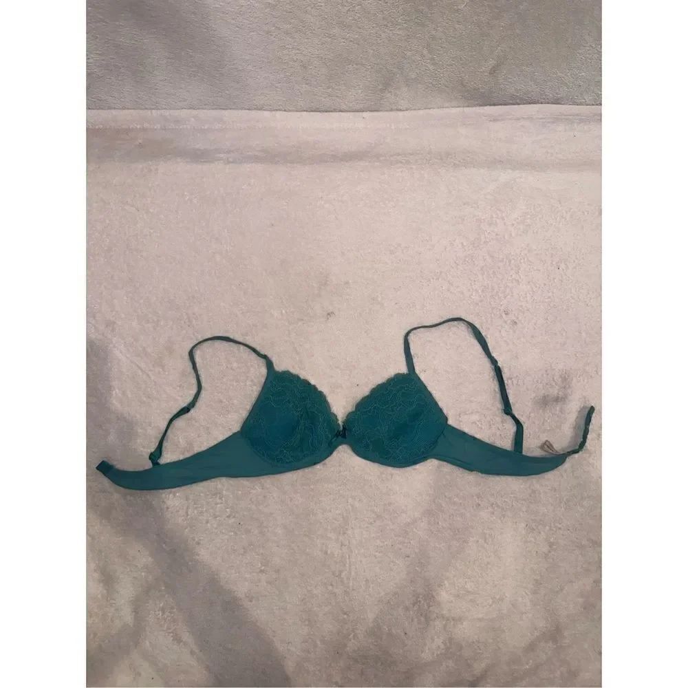 intimissimi blue lace bra with bow size 34A